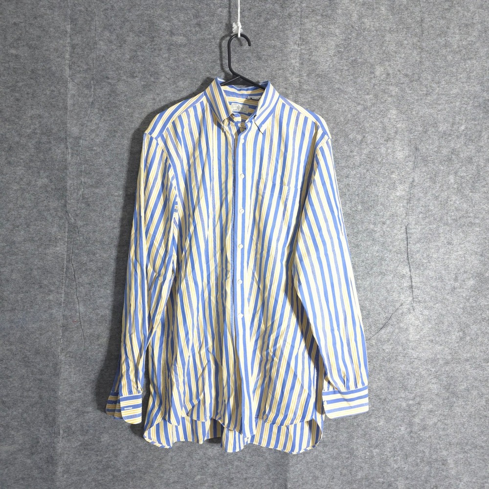 Dino Roma Striped Button Down Shirt Mens Sz Large Long Sleeve Italy Designer